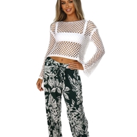 Straight Leg W/ Tropical Print