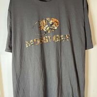 Mens 2xl Mossy Oak Gray and Camo Tshirt