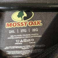 Mens 2xl Mossy Oak Gray and Camo Tshirt