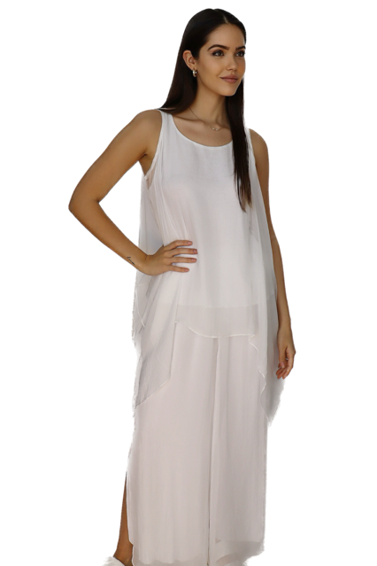 Silky Sleeveless Blouse
