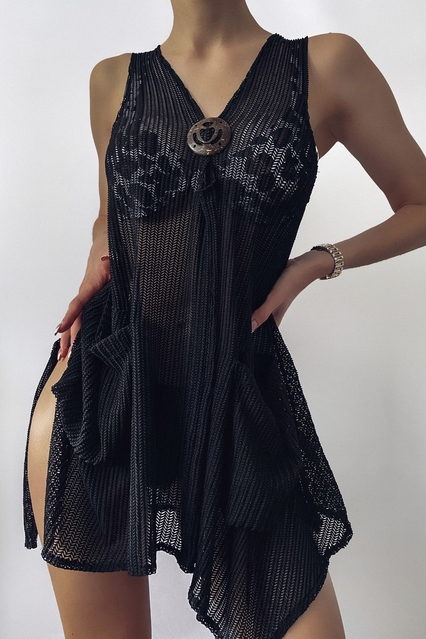 Slither Away Solid Color Dress_2