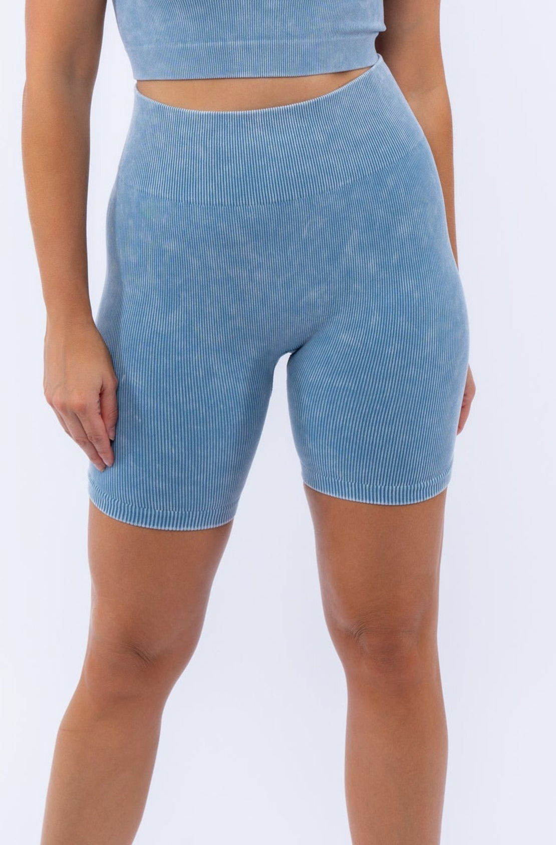 Bike Ribbed Shorts 5'' Inseam