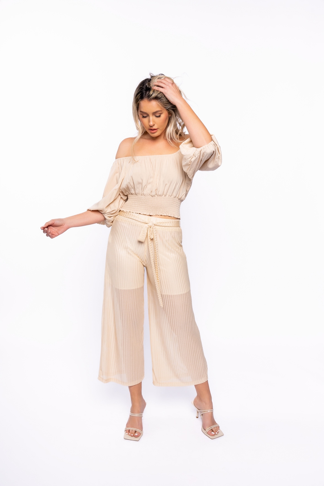 Two-tone Summer Capri Pants