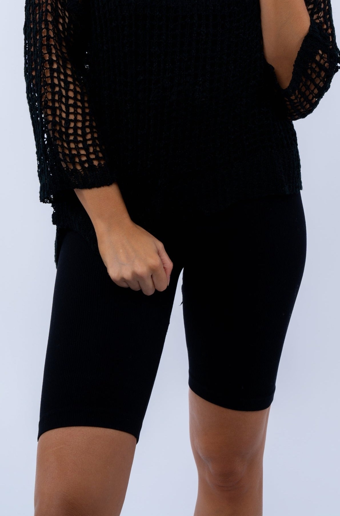 Capri Ribbed Shorts 7'' Inseam
