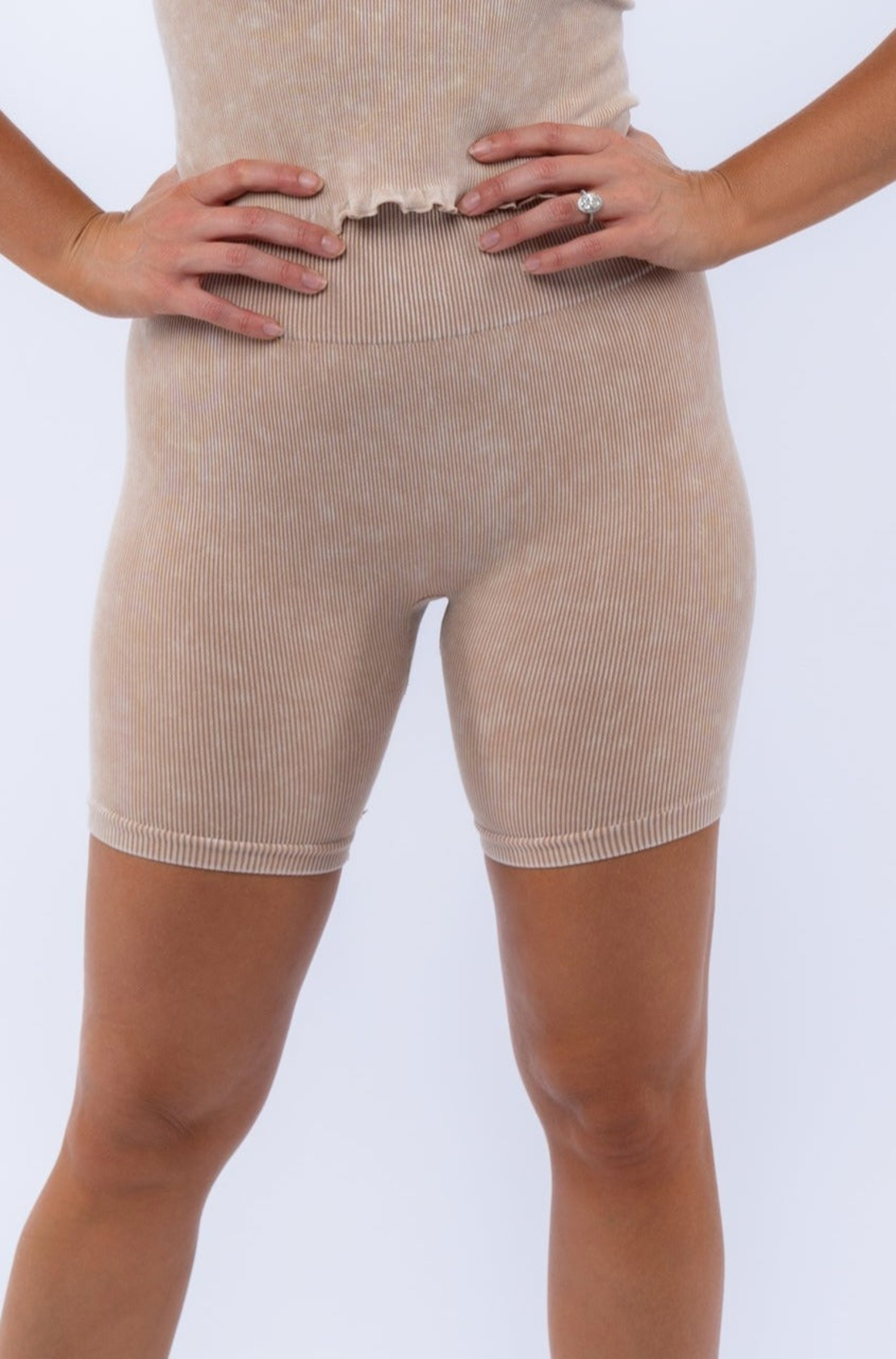 Bike Ribbed Shorts 5'' Inseam