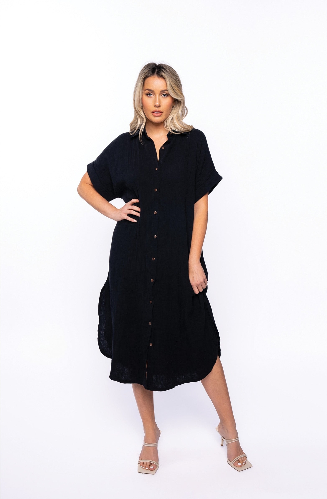 Collared Button Down Dress