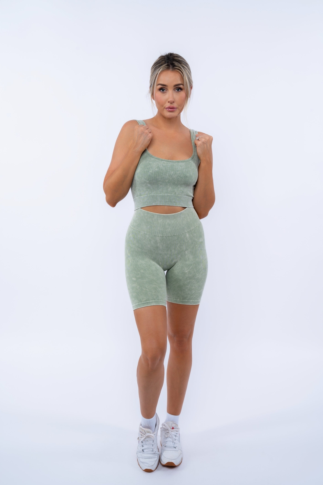Rib Tank With Square Neck