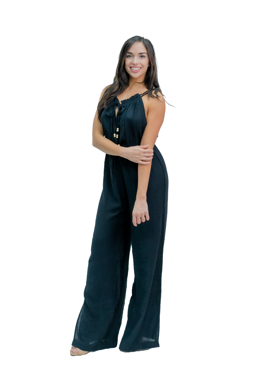 High Neck Satin Jumper