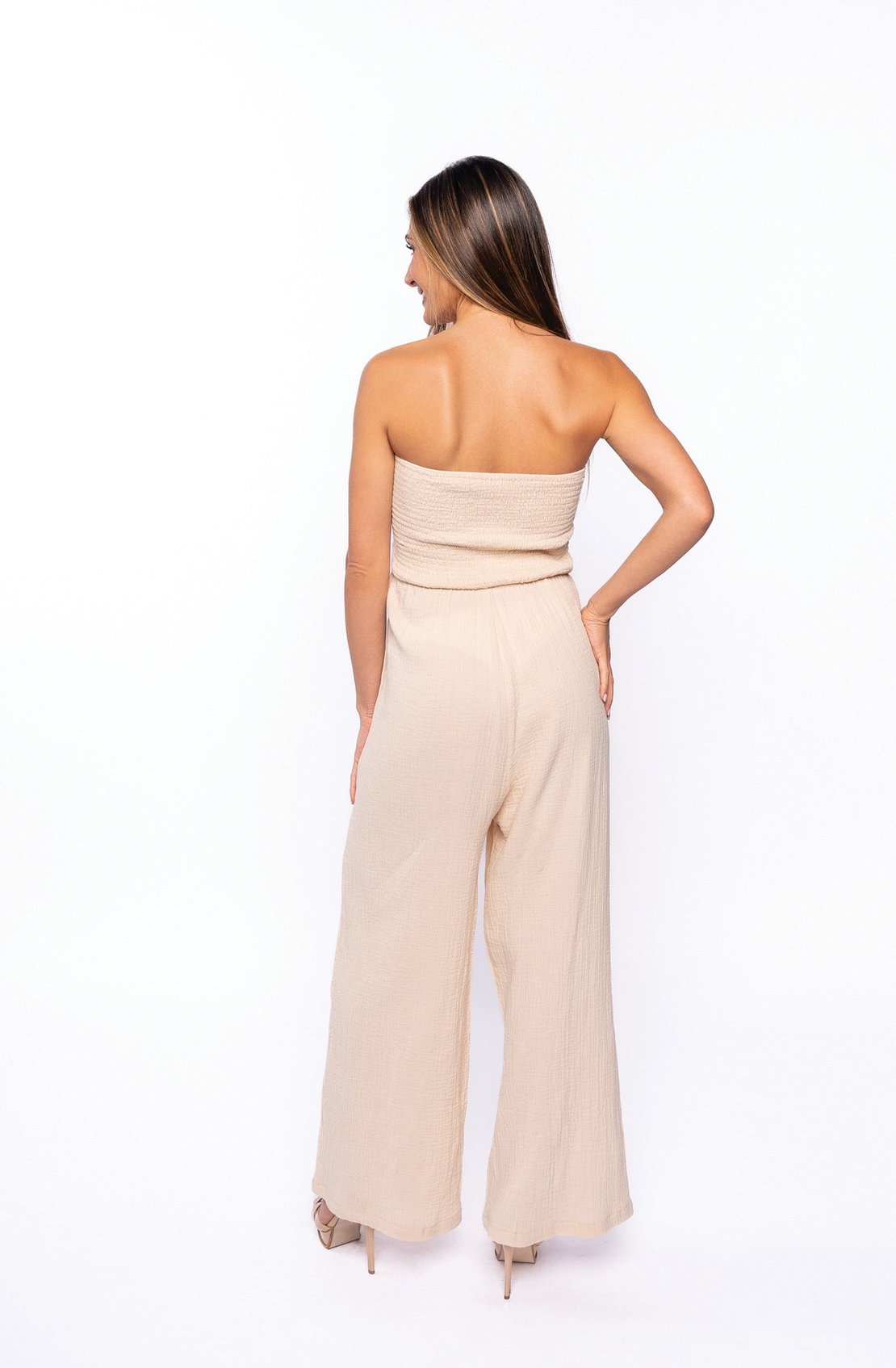 Tie Front Gauze Jumper