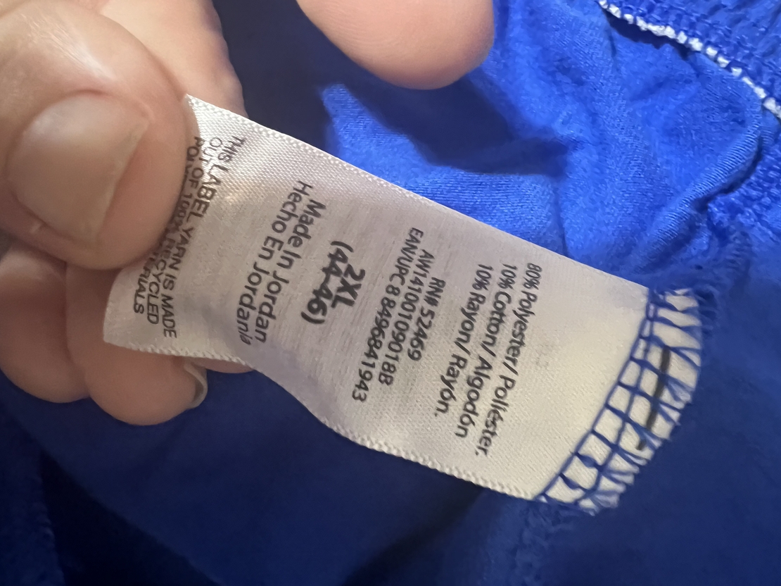 NET Mens xxl Athletic Blue Shorts